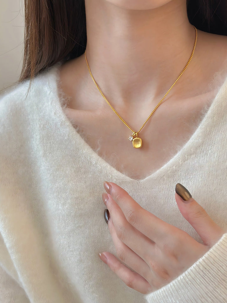 14K Forgyldt 925S Sølv Halskæde – Elegant & Minimalistisk Design - Lilla Villa