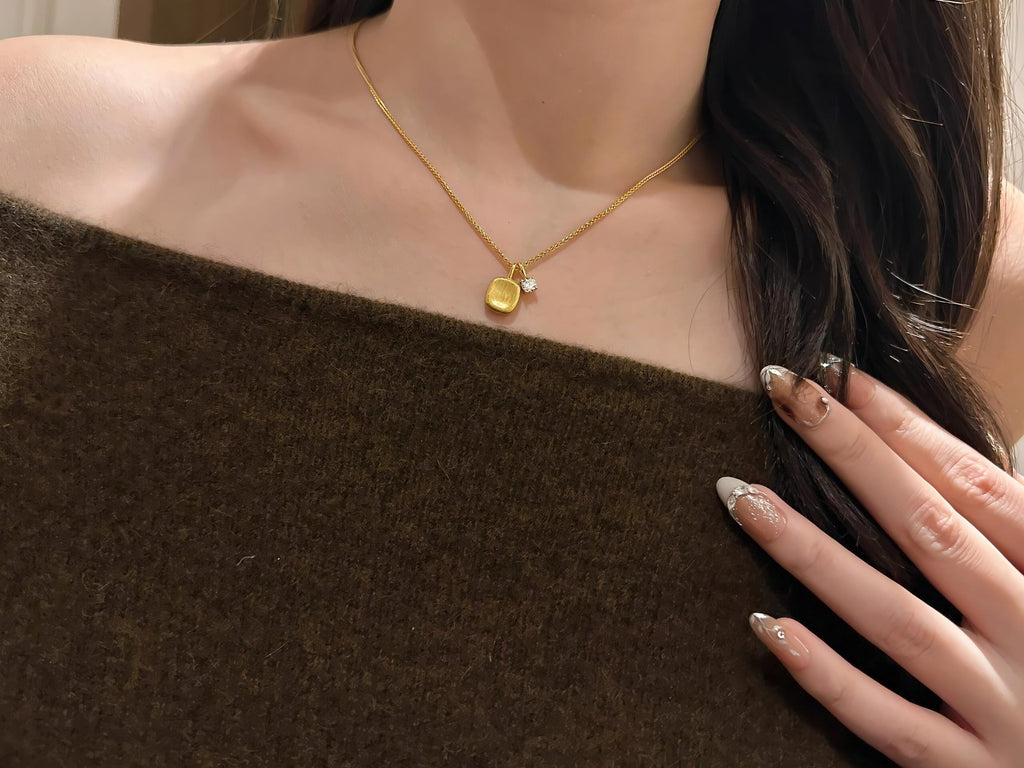 14K Forgyldt 925S Sølv Halskæde – Elegant & Minimalistisk Design - Lilla Villa