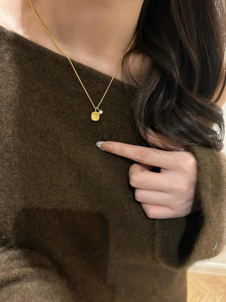 14K Forgyldt 925S Sølv Halskæde – Elegant & Minimalistisk Design - Lilla Villa