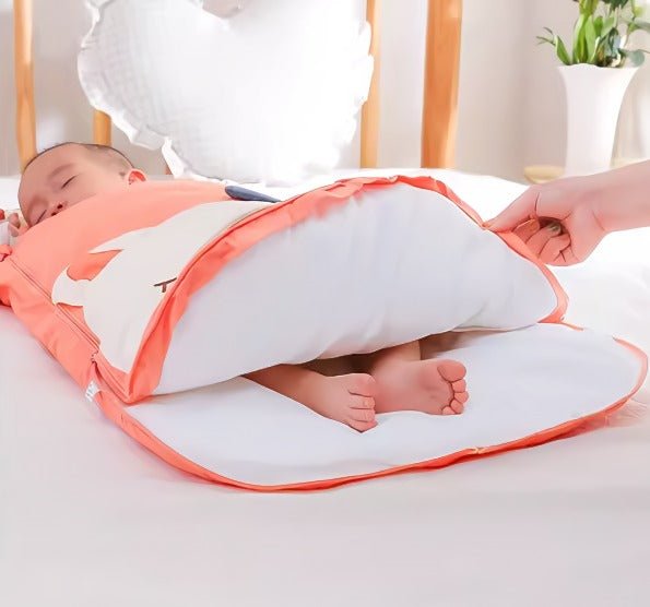 2 - i - 1 vinter babysvøb/baby sovepose/kørepose(Str.:0 - 12mdr.)med aftagelig polstring til 5 - 30°C - orange - Lilla Villa