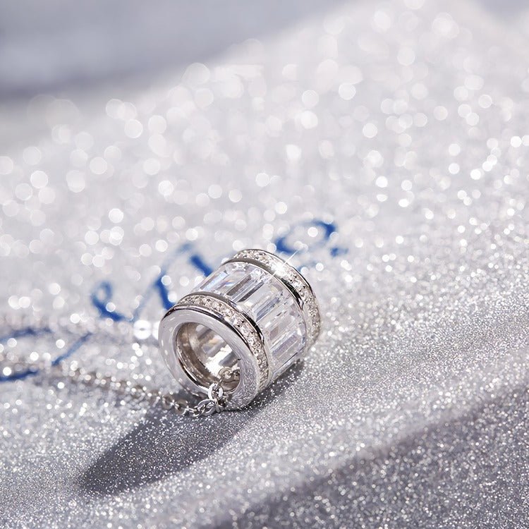 925 sterling sølv cylinder form halskæde - Lilla Villa