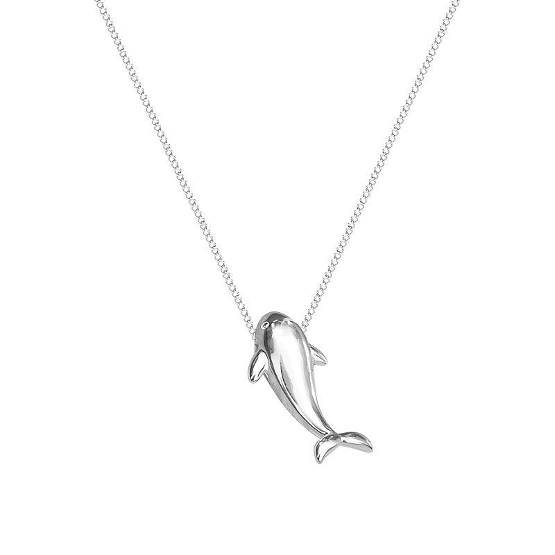 925 Sterling Sølv Delfin Halskæde – Elegant og Unik Design - Lilla Villa