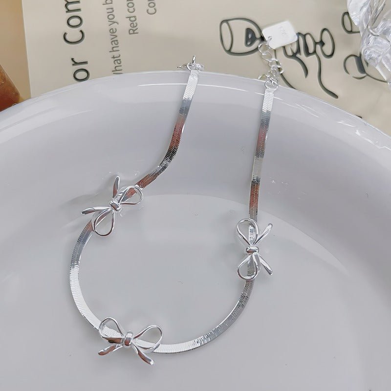 925 Sterling Sølv Sløjfe Armbånd – Elegant & Justerbart Design - Lilla Villa