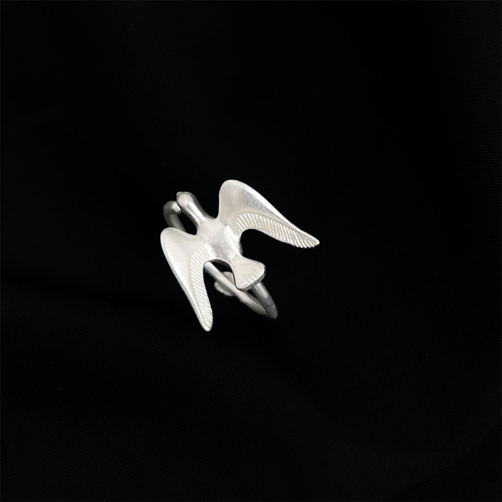 Flyvende Svale Ring – Justerbar & Forgyldt med S925 Sterling Sølv