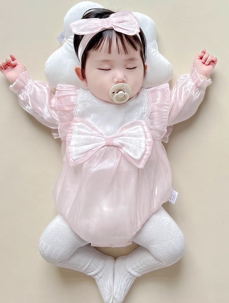 Baby Prinsesse body/Kjole med hårbånd(0 - 18 mdr.) - Lilla Villa