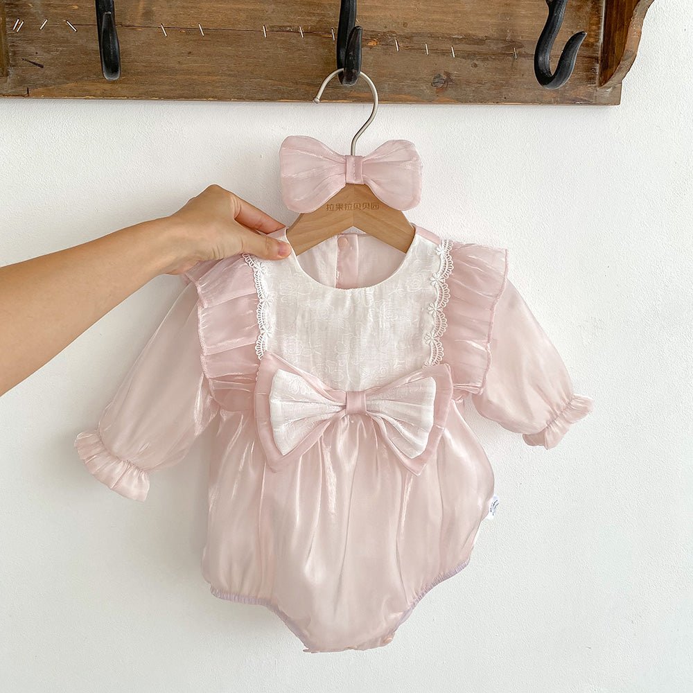 Baby Prinsesse body/Kjole med hårbånd(0 - 18 mdr.) - Lilla Villa