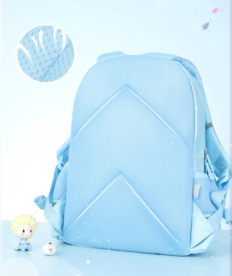 Frozen Elsa lyseblå 3D skoletaske børnerygsæk til piger(40cm x 28cm x 17cm) - Lilla Villa