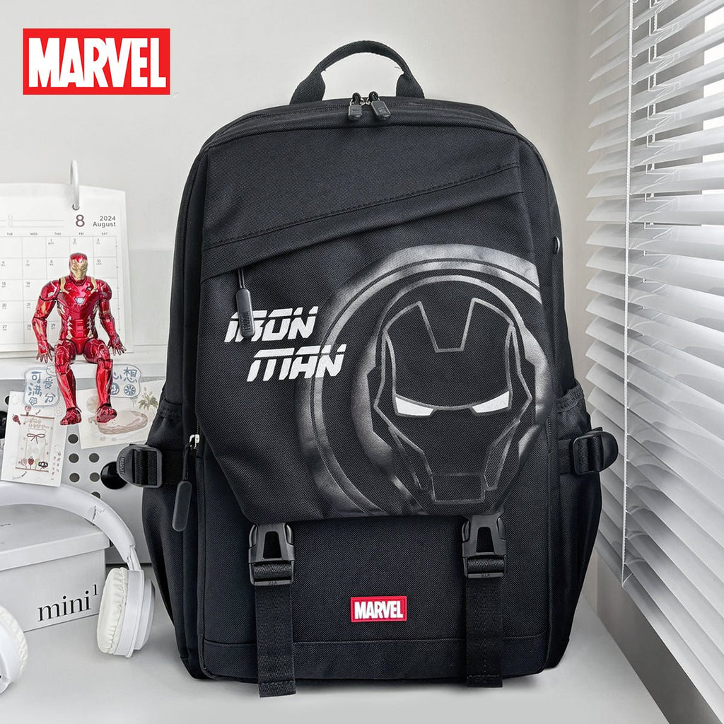 Iron - Man skoletaske børnerygsæk med stor kapacitet 28L(46cm x 33cm x 19cm) - Lilla Villa