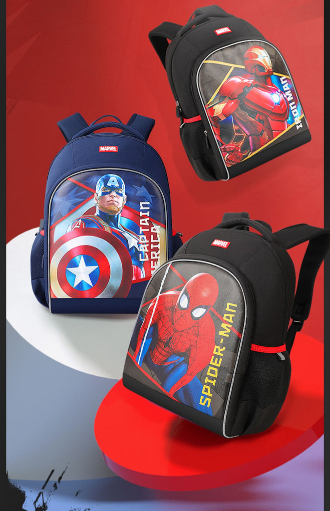 Marvel Captain america skoletaske/børnerygsæk(40cm x 28cm x 17cm) - Lilla Villa