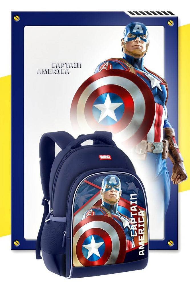 Marvel Captain america skoletaske/børnerygsæk(40cm x 28cm x 17cm) - Lilla Villa