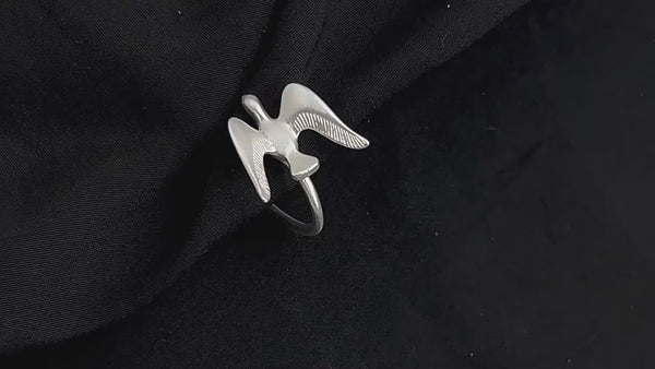 Flyvende Svale Ring – Justerbar & Forgyldt med S925 Sterling Sølv