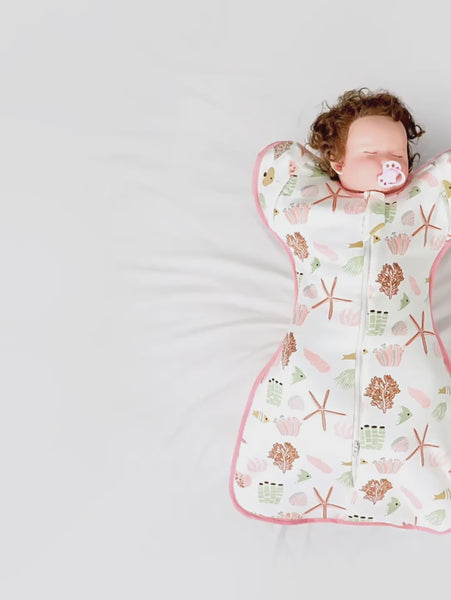 2 i 1 nyfødt babysvøb/baby sovepose str.(0-12.5kg.) til 15-25°C-ræv
