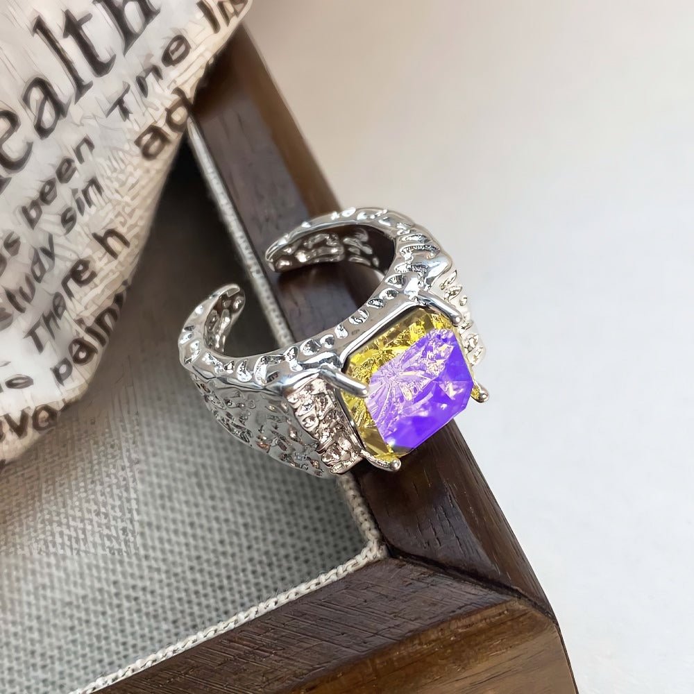 S925 sølv hofstil vintage mode åben ring - Lilla Villa