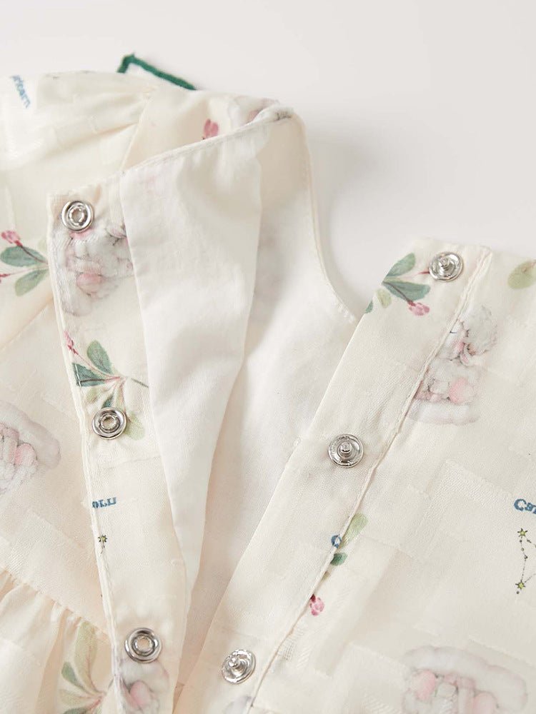 Smuk ivory baby body med langærmet og hat(0 - 18 mdr.) - Lilla Villa