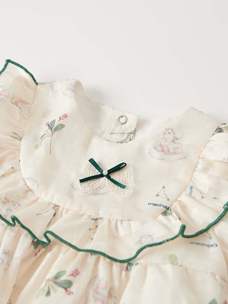 Smuk ivory baby body med langærmet og hat(0 - 18 mdr.) - Lilla Villa