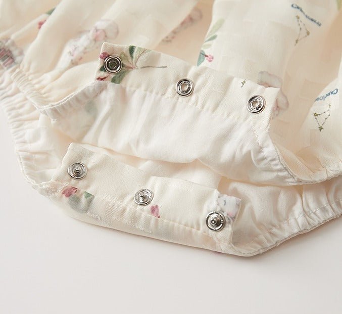 Smuk ivory baby body med langærmet og hat(0 - 18 mdr.) - Lilla Villa