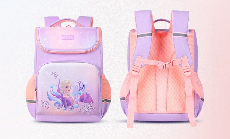 Snow queen frozen Elsa skole rygsæk til piger(41cm x 28cm x 20cm) - Lilla Villa