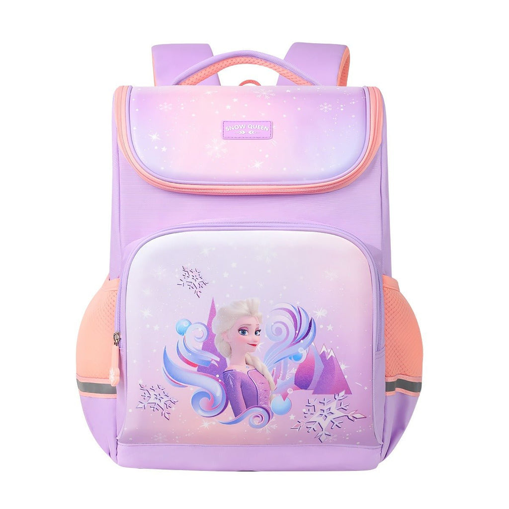 Snow queen frozen Elsa skole rygsæk til piger(41cm x 28cm x 20cm) - Lilla Villa