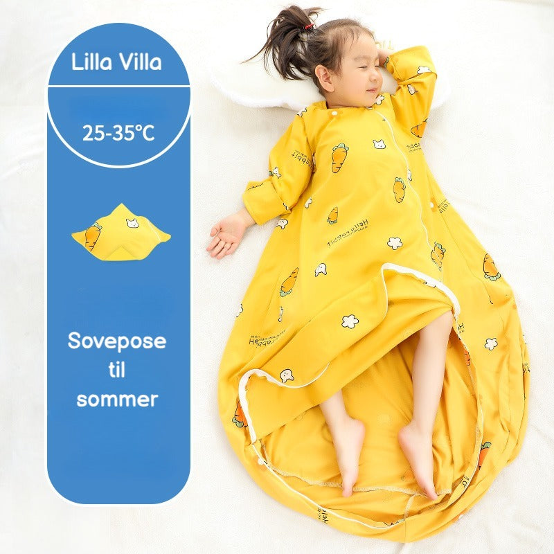 Baby sovepose til sommer-gulerod