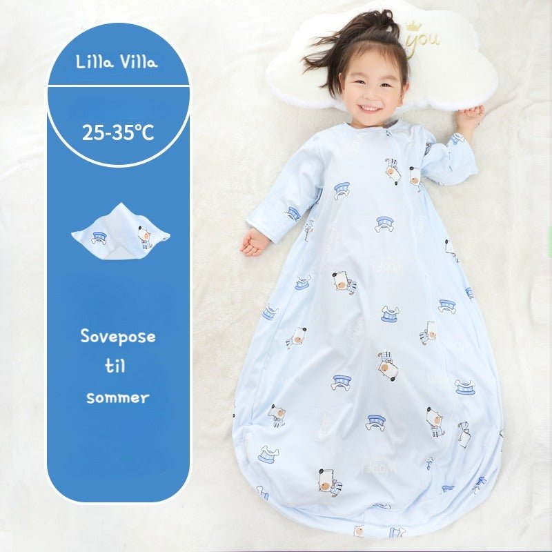 Sovepose til sommer 25 - 35°C til baby/børn(Str.:9mdr. - 6år) - hund - Lilla Villa