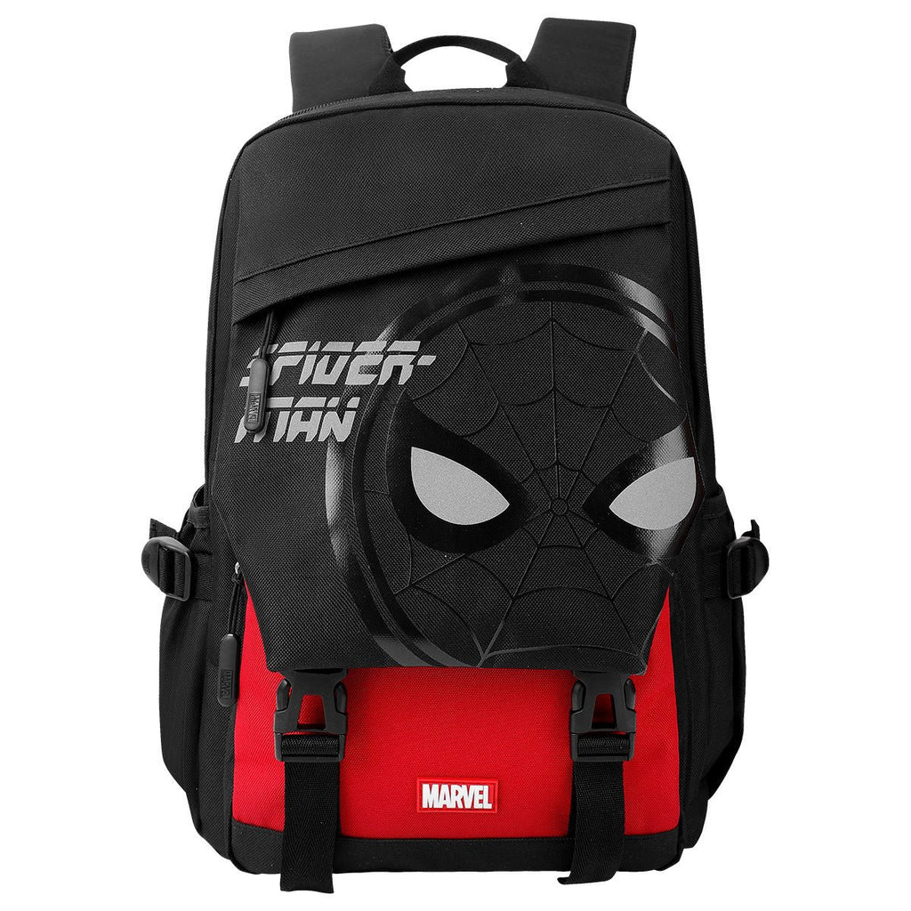 Spider - man reflekterende skoletaske børnerygsæk med stor kapacitet 28L(46cm x 33cm x 19cm) - Lilla Villa