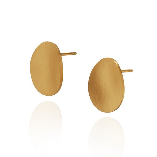 Titanium Ørestikker med Mat Finish – Oval Design - Lilla Villa