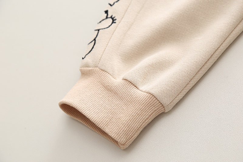 Trendigt pandatøjssæt(sweatshirt og bukser) til drenge og piger(1 - 6 år) - Lilla Villa