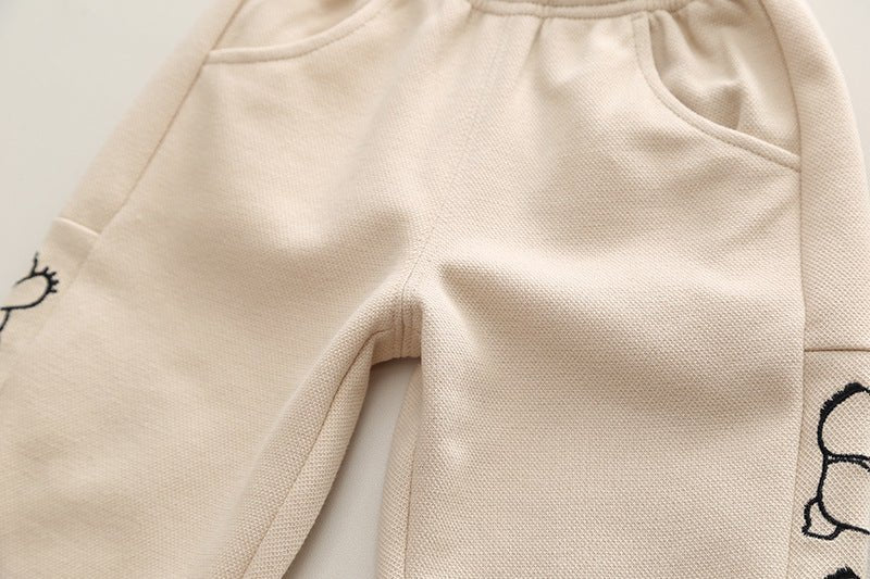 Trendigt pandatøjssæt(sweatshirt og bukser) til drenge og piger(1 - 6 år) - Lilla Villa