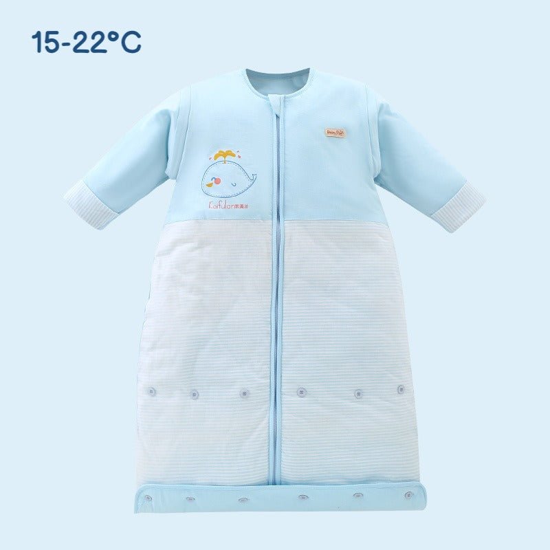 Warmer Schlafsack für 15-22°C für Baby/Kinder (Größe: 6 Monate–10 Jahre) mit abnehmbaren Ärmeln und verstellbarer Länge