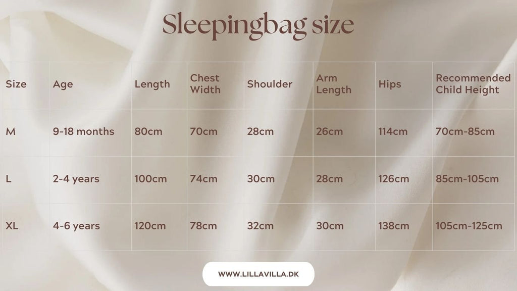 Varm vinter sovepose til 0 - 15°C til baby/børn(Str.:9mdr. - 6år) med aftagelige ærmer - superpower - Lilla Villa