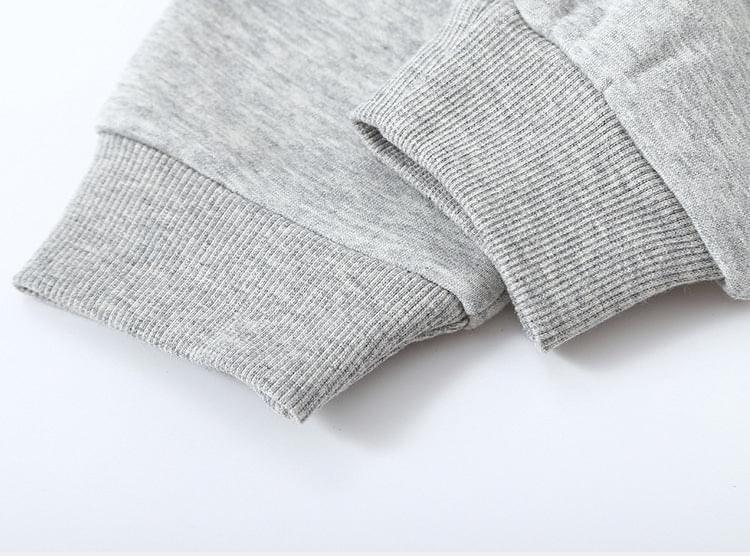 Basic fleece sweatbukser grå til børn - Lilla Villa