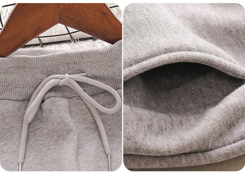 Ekstra varm fleece sweatpants grå til børn - Lilla Villa