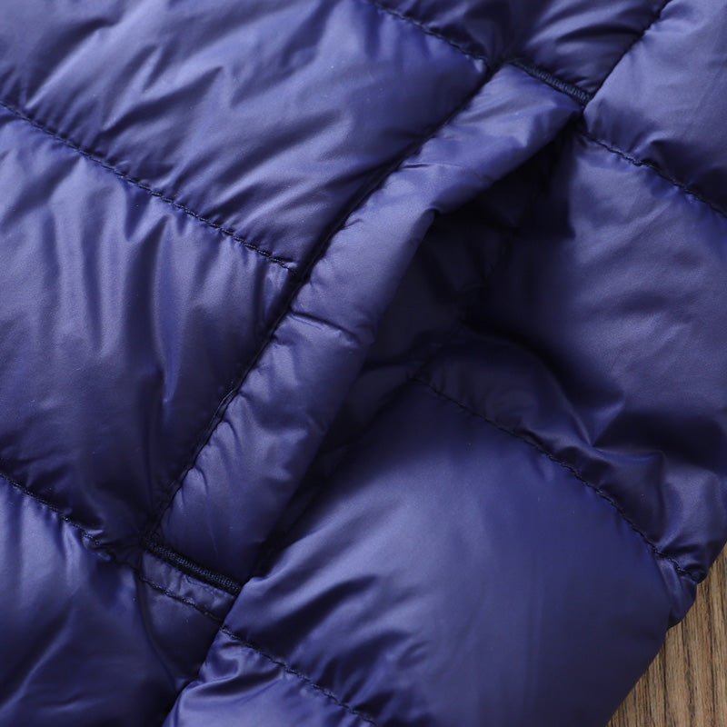 Ultra light down jacket/overgangsjakke(90% hvide andedun) til børn mørkeblå - Lilla Villa
