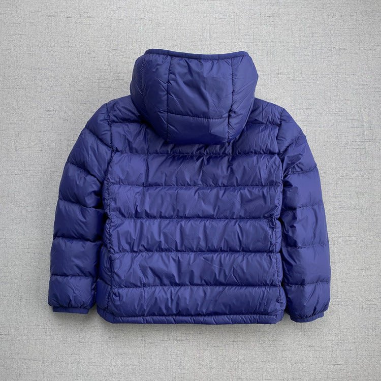 Ultra light down jacket/overgangsjakke(90% hvide andedun) til børn mørkeblå - Lilla Villa