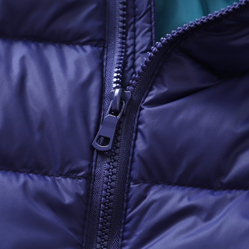 Ultra light down jacket/overgangsjakke(90% hvide andedun) til børn mørkeblå - Lilla Villa